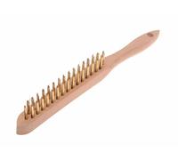Faithfull Brass Scratch Wire Brush 2 Rows