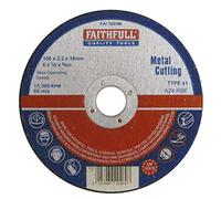 Faithfull Metal Cut Off Disc 100 X 3.2 X 16Mm