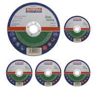 Faithfull FAI1003S Stone Cutting Disc 100mm x 3.2 x 16 (Pack of 5)