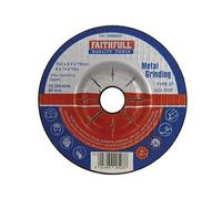 Faithfull FAI1006MDG Metal Grinding Disc Depressed Centre 100 x 6.5 x 16