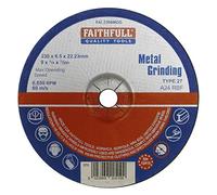 Faithfull Depressed Centre Metal Grinding Disc 230 X 6.4 X 22.23Mm
