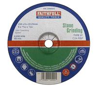 Faithfull Depressed Centre Stone Grinding Disc 230mm 6mm 22mm