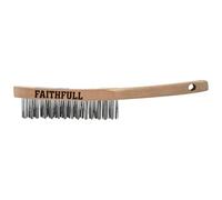Faithfull FAI6803 Heavy-Duty Scratch Brush 3 Row