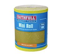 Faithfull FAIA1080Y 10M MEDIUM Sandpaper (80 grit) Aluminium Oxide Roll - Yellow