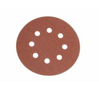 Faithfull FAIAD125240H Hook & Loop Sanding Disc DID3 Holed 125mm x 240G (Pack