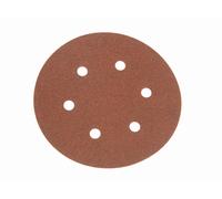 Faithfull FAIAD15060H Hook & Loop Sanding Disc DID2 Holed 150mm x 60G (Pack 25)