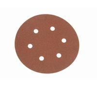 Faithfull FAIAD15080H Hook & Loop Sanding Disc DID2 Holed 150mm x 80G (Pack 25)