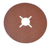 Faithfull FAIAD17840 Fibre Backed Sanding Discs 178 x 22mm 40G (Pa...