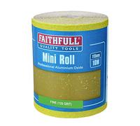 Faithfull Sandpaper Roll FAIAR10120Y 115mm x 10m 120 grit Aluminium Oxide - Yellow