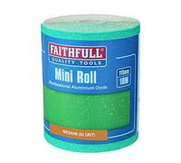 Faithfull FAIAR1080G 10M MEDIUM Sandpaper (80 grit) Aluminium Oxide Roll - Green
