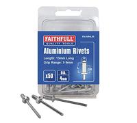 Faithfull FAIAR4L50 Aluminium Rivets 4mm Long (50)