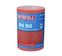Faithfull FAIAR540R Aluminium Oxide Paper Roll 115mm x 5m 40g - Red Heavy Duty