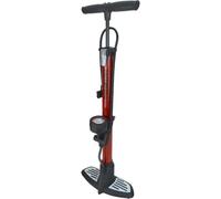 Faithfull FAIAUHPUMP High Pressure Floor Bike Pump with non slip foot plate includes additional adapators and clips for storage. Max 160psi
