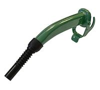 Faithfull Steel Jerry Can - 10 Litre & Jerry Can Spout Rubber Nozzle - Green