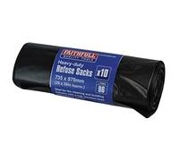 Faithfull FAIBAGREFUSE 10 Pack Heavy-Duty Black Refuse Sacks