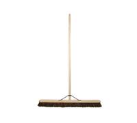 Faithfull Stiff Bassine Broom 900mm (36in) - FSC® Certified | Heavy Duty Outdoor Yard Broom, FSC® Handle & Stock, Stiff Natural Bassine Bristles for Large Outdoor Areas