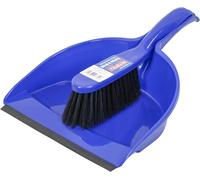 Faithfull FAIBRDUSTSET Plastic Dustpan and Brush Set, Compact Storage, Soft Bri