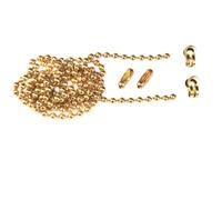 Faithfull FAICHBALLPB1 Brass Ball Chain Kit 1m Polished Brass