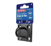 Faithfull Wall Staple On Plate Black Japanned