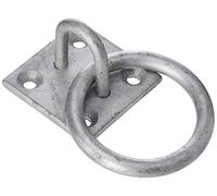 Faithfull FAICHGRING Galvanised Steel 8mm Dia Ring On Steel Plate 50 x 50 mm