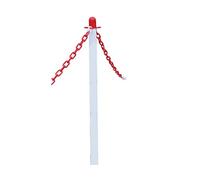 Faithfull Plastic Post For Chain - White