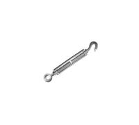 Faithfull FAICHSCREW8 Straining Screw 8mm Hook & Eye Galvanised 104mm