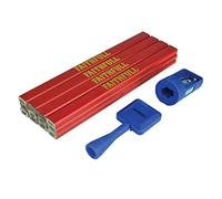 Faithfull Carpenter's Pencil Kit Red / Medium (Pack 12)
