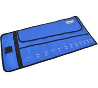 Faithfull FAICR12 12 Pocket Chisel Roll With Zip Up Compartment, Blue, Approxim