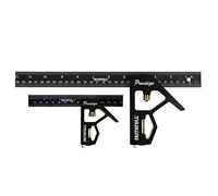Faithfull FAICS300TCNC Prestige Twin Pack Aluminium Combination Squares 150mm (6in) and 300mm (12in)
