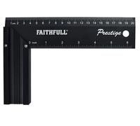 Faithfull FAICS8CNC Prestige Try Square Black Aluminium 200mm |