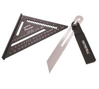 Faithfull Faicsqsb Prestige Speed Square 180mm 7In Sliding Bevel 250mm 10In