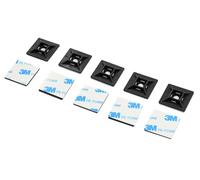 Faithfull FAICTMP28 Cable Tie Mount Pad (10) Black 28 X 28Mm