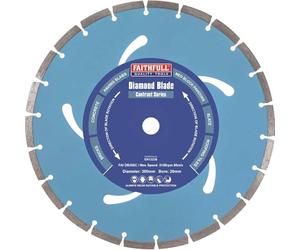 Faithfull FAIDB230C Paving Slab, Concrete, Brick and Roofing Tiles, General Purpose Diamond Cutting Blade 230mm (9 Inch)