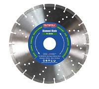 Faithfull FAIDB230PRO Paving Slab, Concrete, Brick, Kerb Stone Professional Diamond Cutting Blades 230 mm (9 Inch), Silver