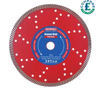Faithfull Diamond Cutting Blade DB230TURB Turbo Cut – Fast Cut for Hard Material – 230 x 22 mm