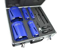 Faithfull FAIDCKIT11 Diamond Core Drill Kit & Case Set of 11