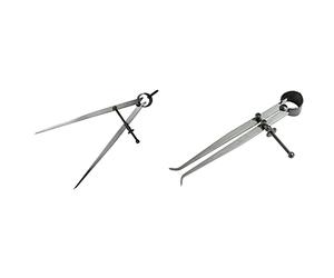 Faithfull FAIDIV8-TB Spring Divider 8in & FAICALIN6 Inside Caliper 6IN