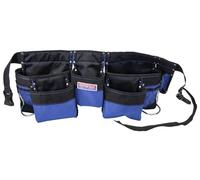 Faithfull Double Tool & Nail Pouch Nylon Tool Belt