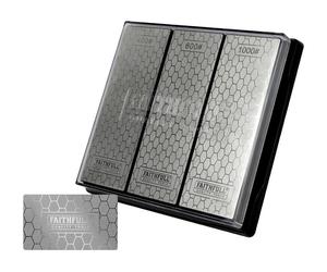 Faithfull FAIDWTRIPLES Diamond Whetstone Kit