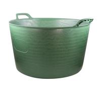 Faithfull Eco Flex Tub, Multi-Purpose, Durable & Sustainable Flexible Bucket with Reinforced Handles - 75 Litre (20gl), Green