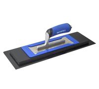 Faithfull FlexiFit Plastering Trowel Kit - 16 Inch (406mm) Dual-Edge Plastic Blade with Foam Backing & Interchangeable Master Trowel for Wall & Ceiling Plastering