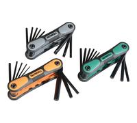 Faithfull FAIHKSTRIPLE Folding Hexagonal Key Set of 25 Metric, Imperial & TORX