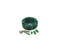 Faithfull PVC Reinforced Hose 15m Fittings and Spray Gun