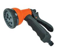 Faithfull FAIHOSEPLSPY Garden Spray Gun 8 Pattern 12.7mm (1/2 inch) Male Hose Connector