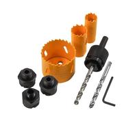 Faithfull Holesaw Arbor Set 20mm 25mm 51mm Universal Quick Release Xms25Holesaw