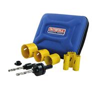 Faithfull FAIHSKP Universal Varipitch Holesaw Plumber's Kit, 9 Pie...