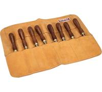 Faithfull FAILCR8 8 Pocket Leather Chisel Roll