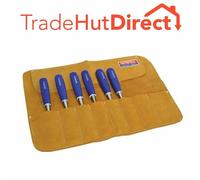 Faithfull 8 Pocket Leather Chisel and Small Tool Roll