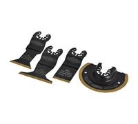 Faithfull FAIMFBMKIT4 Multi-Function Titanium Blade Set 4 Piece
