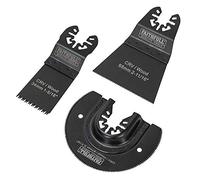 Faithfull FAIMFKIT3 Wood Cutting, Oscillating Multi-Function Tool Blade 3 Piece Set. Compatable with Most Popular Multi Tool Brands